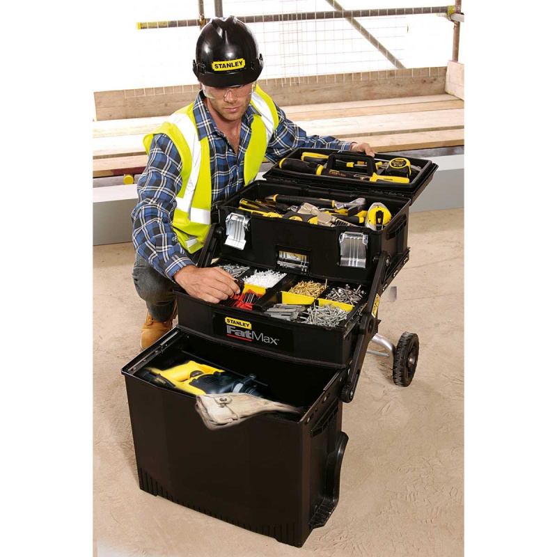 Stanley 020800R FatMax 4-in1 Telescopic Mobile Work Station for Tools and Parts - Image 3