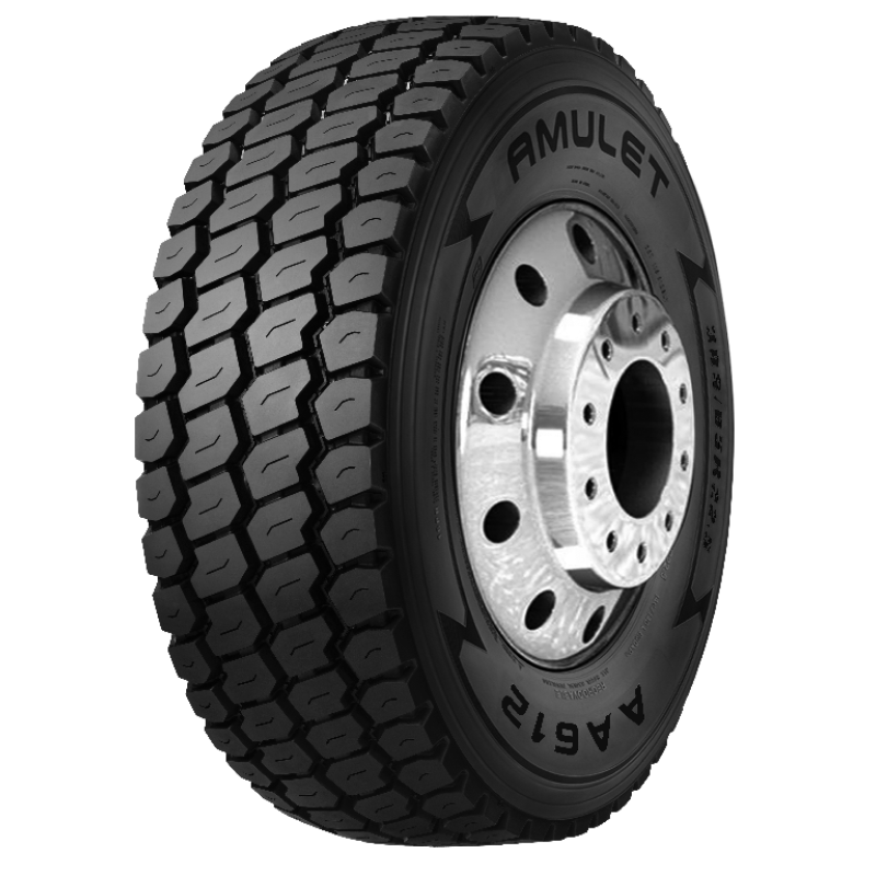 Set of 2 Tires 385/65R22.5 Amulet AA612 Steer All Position 20 Ply Commercial Truck