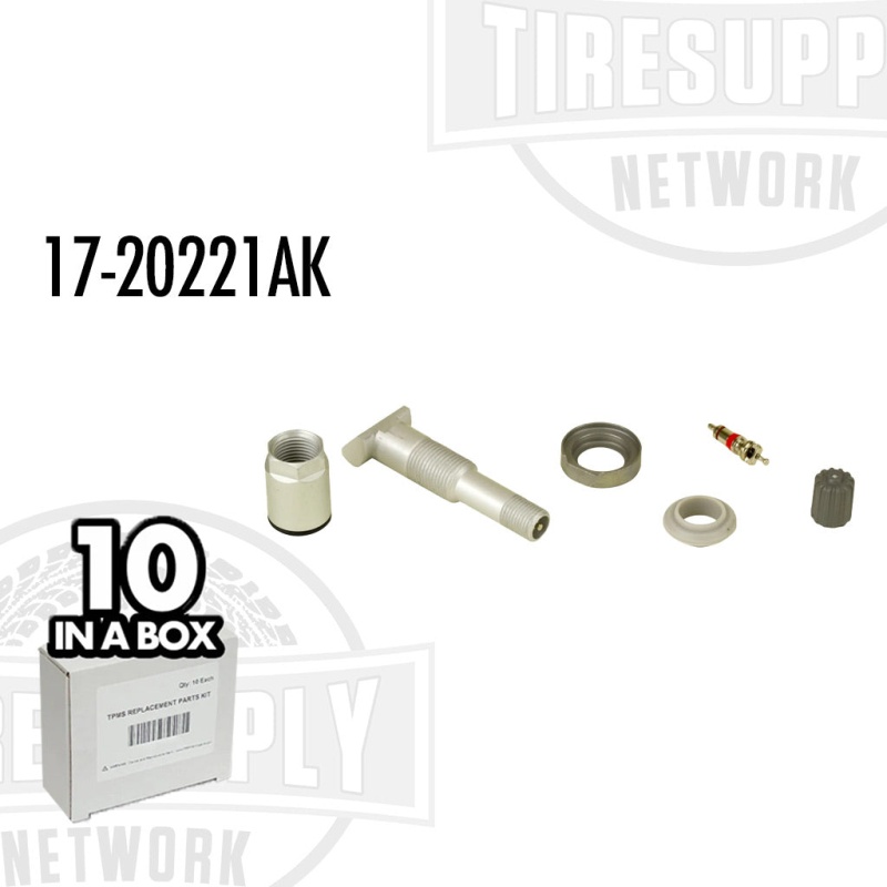 TPMS Service Kit & Stem (Continental Sensor) (Box of 10) (17-20725AK)