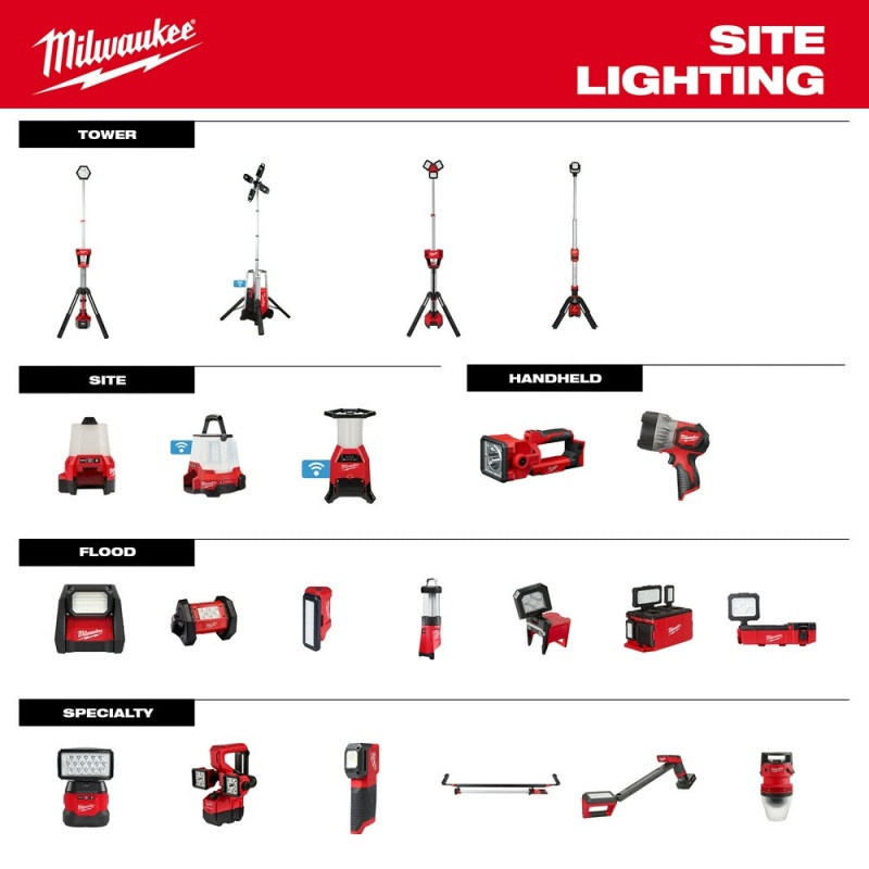 Milwaukee 2356-20x2BSK M12 12V PACKOUT Flood Light w/ 4AH and 2AH Starter Kit - Image 11