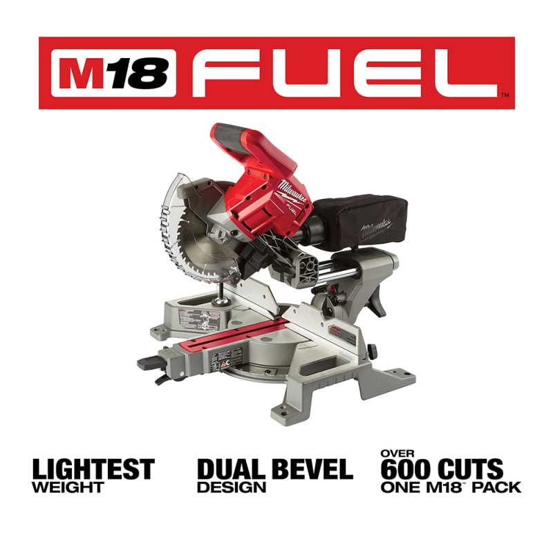 Milwaukee 2733-20 M18 FUEL 18V 7-1/4" Dual Bevel Sliding Miter Saw - Bare Tool - Image 3