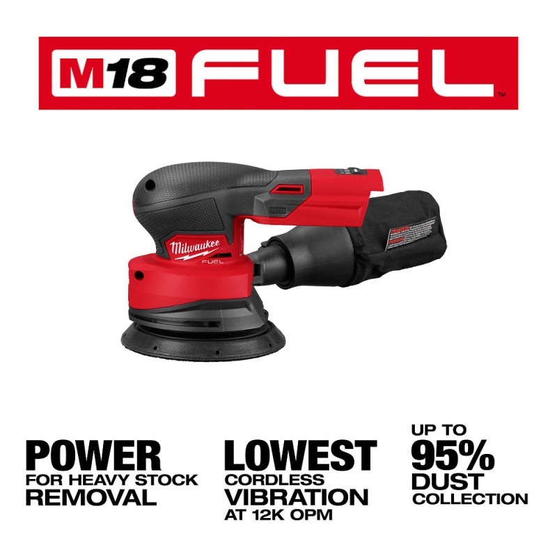 Milwaukee 2837-20 M18 FUEL 18V 5" Random Orbital Sander - Bare Tool - Image 3