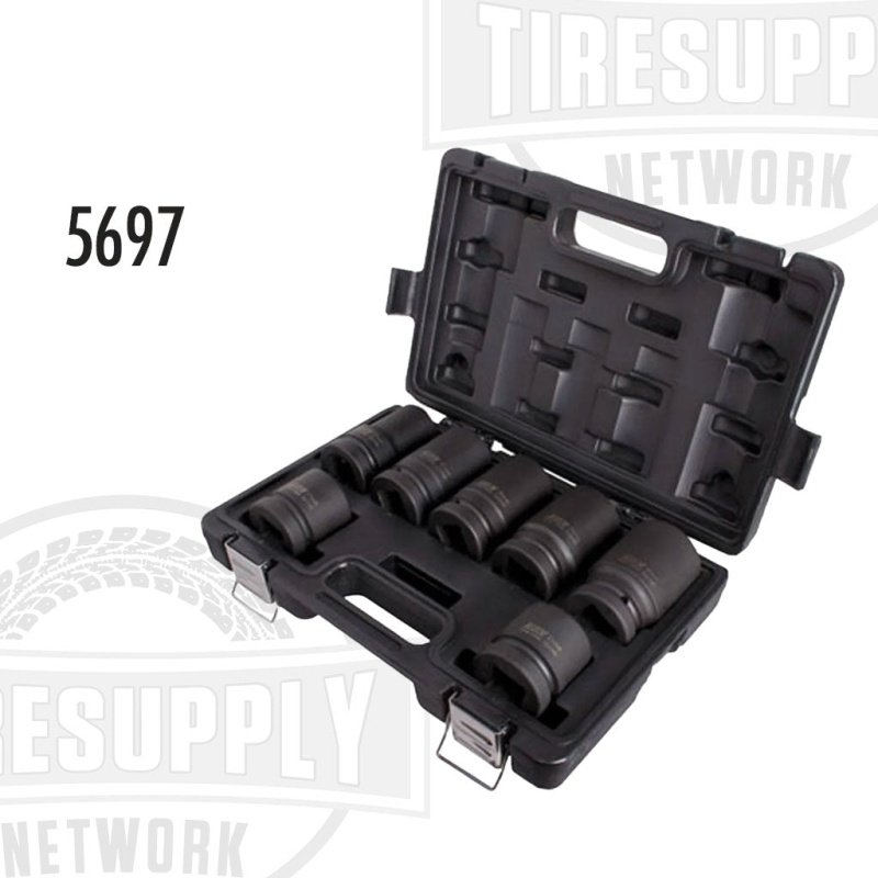 1?? Drive 7-Piece Metric Deep Impact Socket Set - 3197M - 5697M (5697)