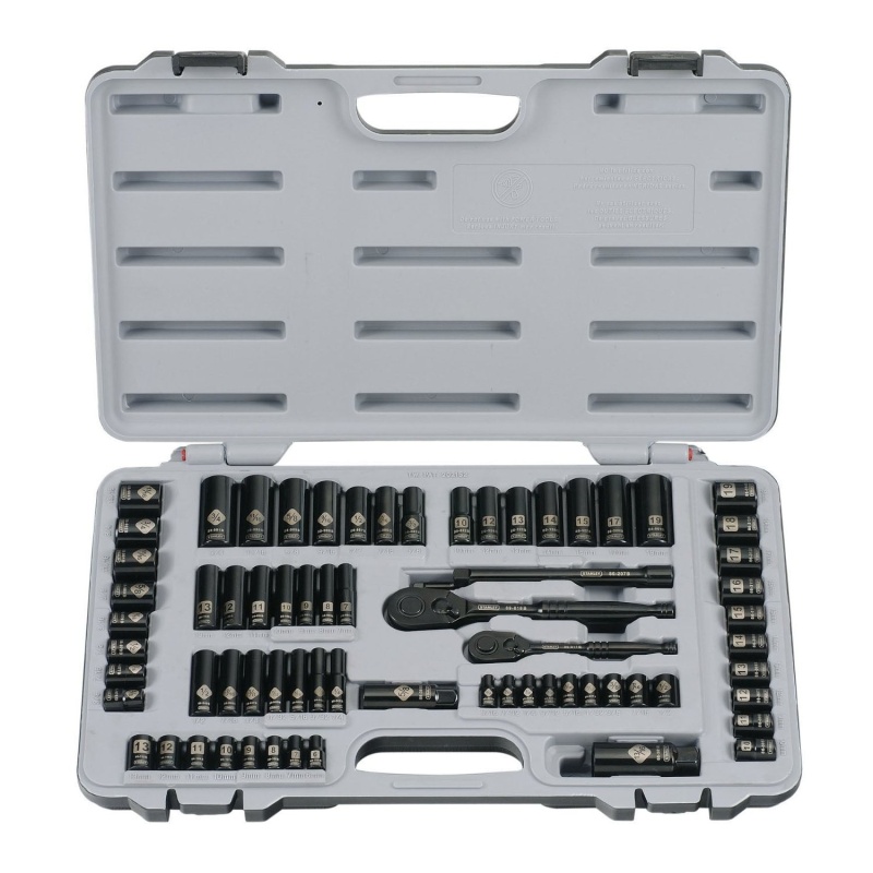 Stanley 92-824 Corrosion Resistant Black Chrome Etched Socket Set, (69-Piece)