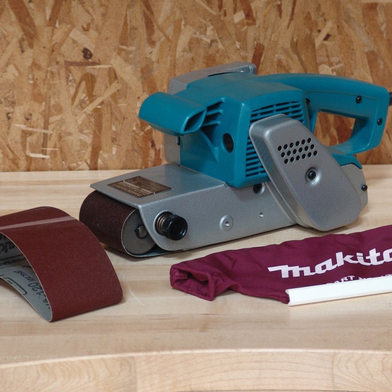 Makita 9924DB 3'' x 24'' 7.8 Amp Belt Sander with Cloth Dust Bag - Image 5