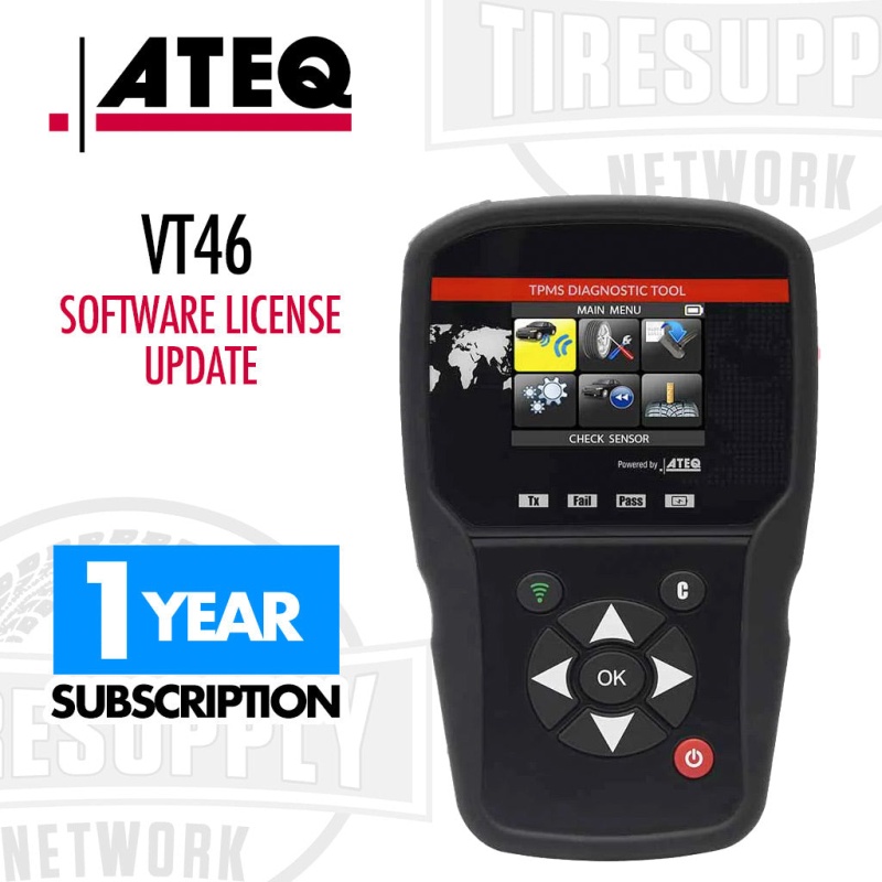 ATEQ | VT46 TPMS Tool Software License Update - Choose 1 or 2 Year Subscriptions (SW46-000*) - Image 2