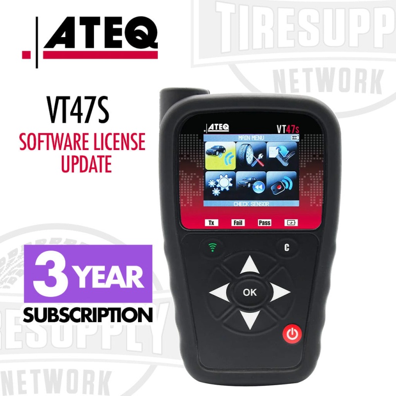 ATEQ | VT47S TPMS Tool Software License Update - Choose 1, 2, or 3 Year Subscription (SW47-000*) - Image 4