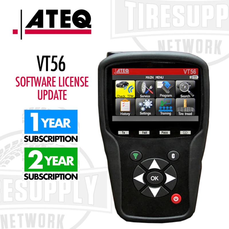 ATEQ | VT56 TPMS Tool Software License Update - Choose 1 or 2 Year Subscriptions (SW56-000*)