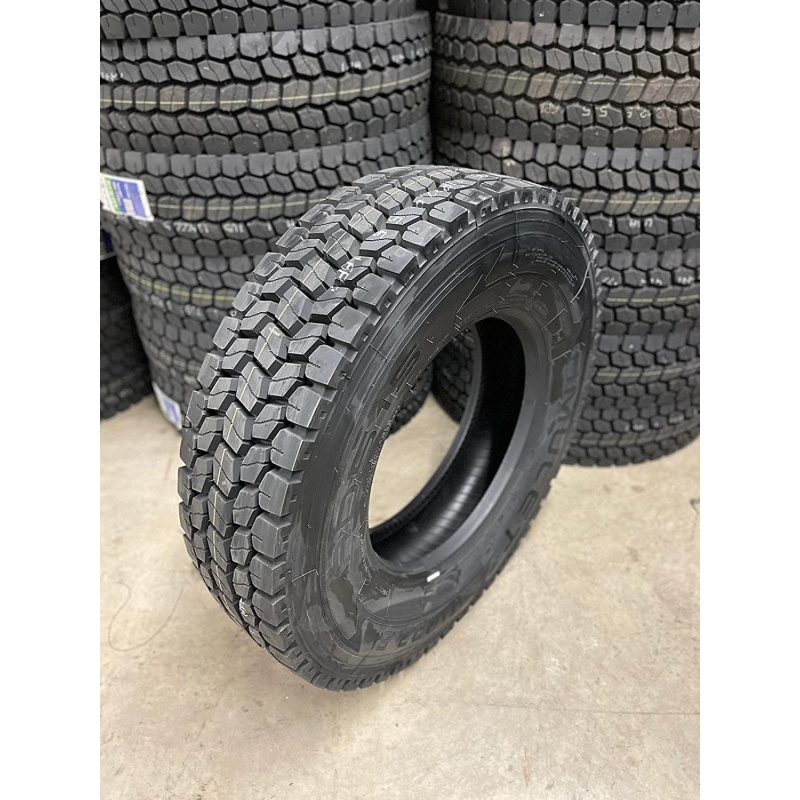 Set of 2 Tires 295/75R22.5 Amulet AD515 Drive Open Shoulder 16 Ply Commercial Truck