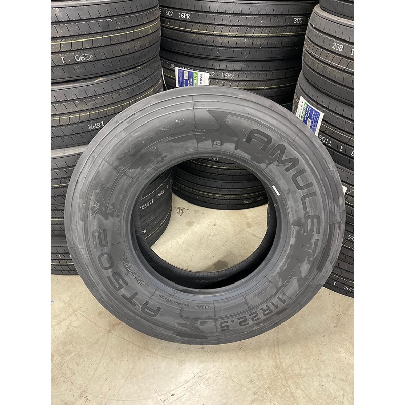 Set of 8 Tires 11R24.5 Amulet AT502 AFE Trailer 16 Ply M 146/143 - Image 2