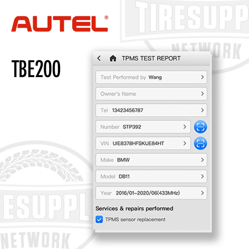 Autel | MaxiTPMS Laser-Enabled Tire Tread Depth & Brake Disc Wear Examiner Tool (TBE200) - Image 8