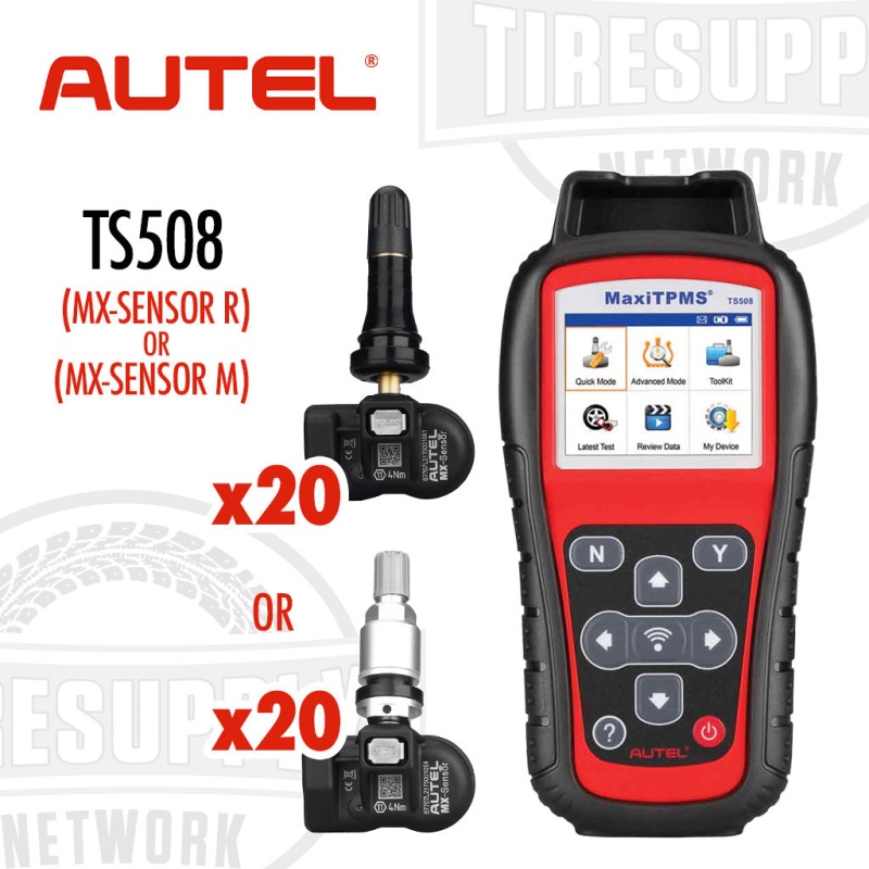 Autel | MaxiTPMS Service Tool & 20 MX 1-Sensors Press-In - Choose Rubber or Metal Stems (TS508) - Image 2