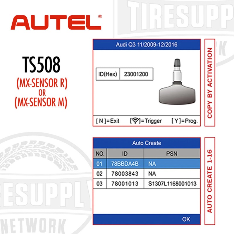 Autel | MaxiTPMS Service Tool & 20 MX 1-Sensors Press-In - Choose Rubber or Metal Stems (TS508) - Image 13