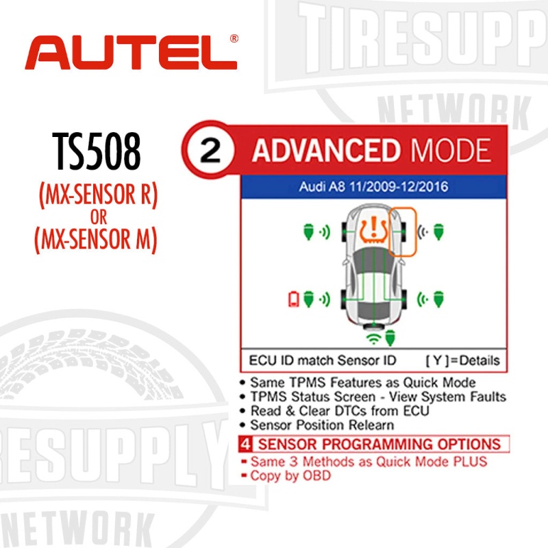 Autel | MaxiTPMS Service Tool & 20 MX 1-Sensors Press-In - Choose Rubber or Metal Stems (TS508) - Image 11