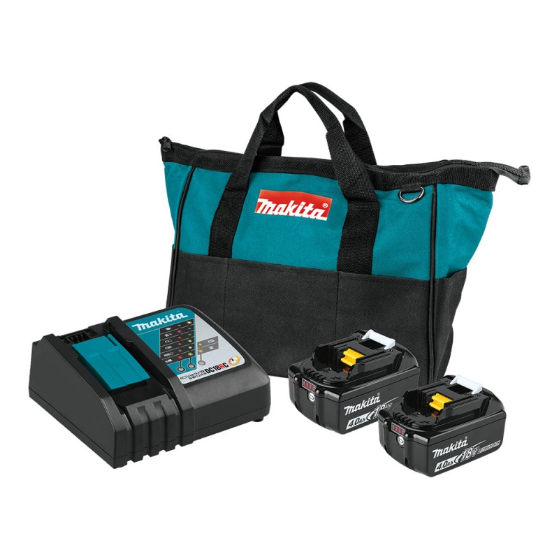 Makita BL1840BDC2 18V LXT Li-Ion Battery and Rapid Optimum Charger Starter Pack - Image 6