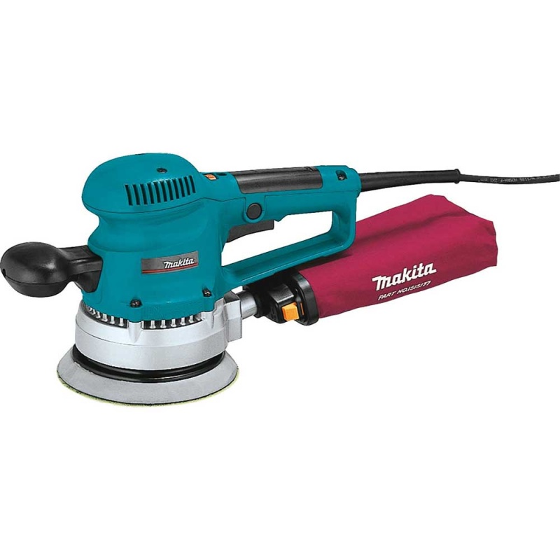 Makita BO6030 2.7 Amp 6-Inch Random Orbit Variable Speed Sander with Dust Bag