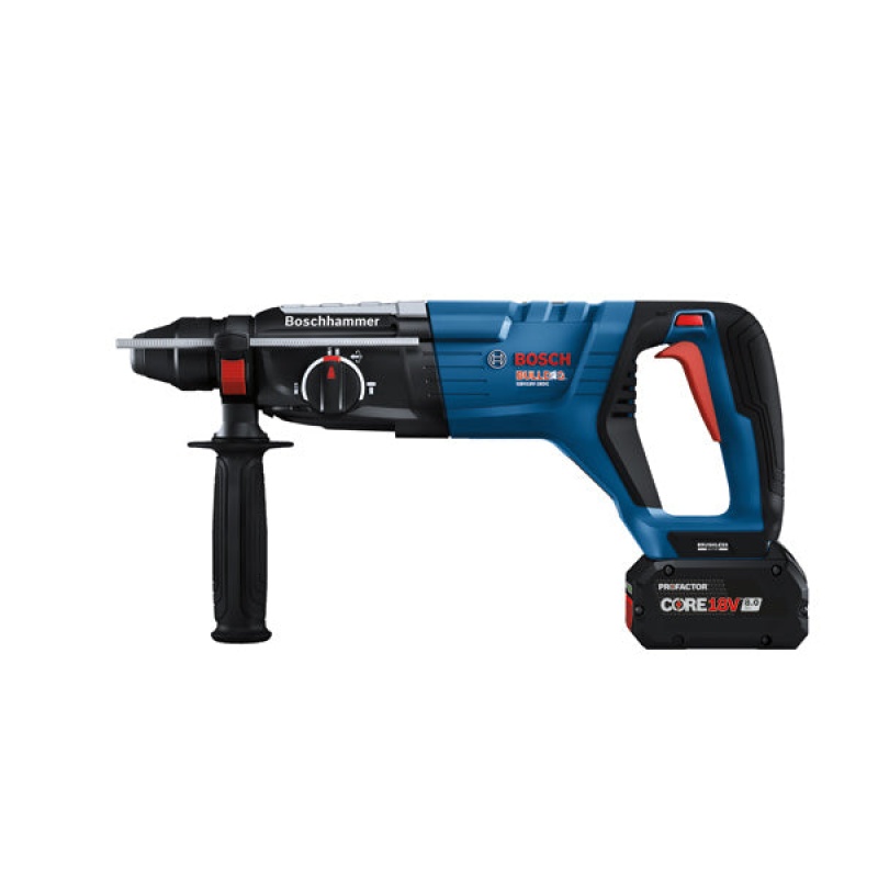 Bosch GBH18V-34CQB24 18V 1-1/4" PROFACTOR SDS-plus Cordless Rotary Hammer Kit - Image 3