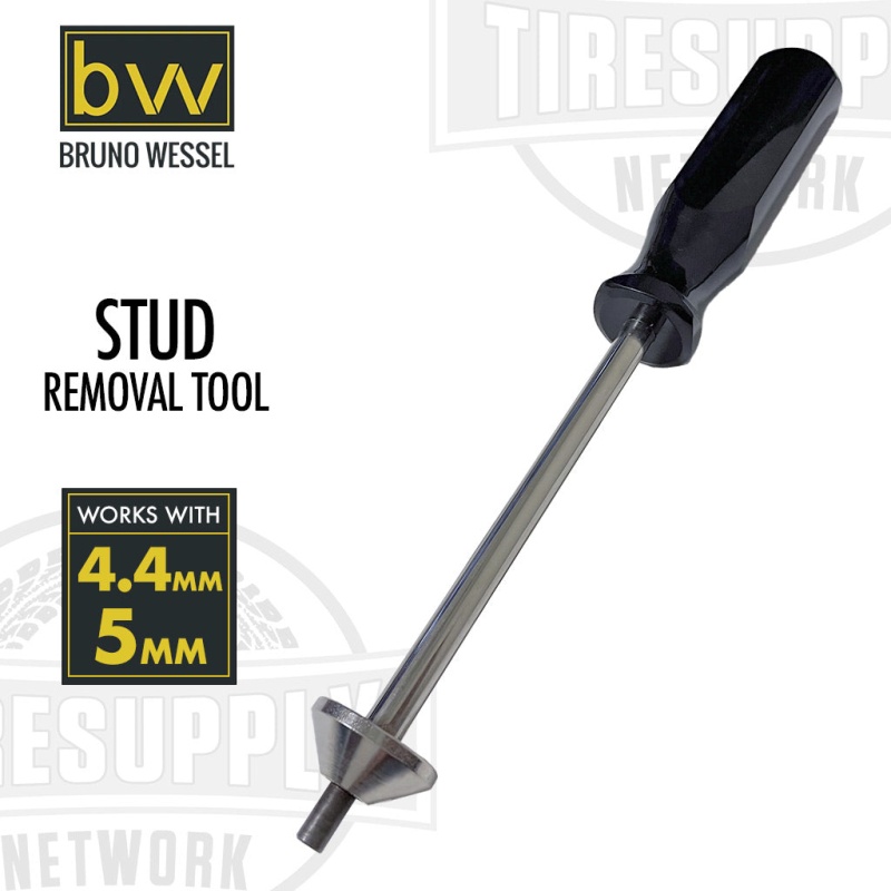 Bruno Wessel | SRT-4.4 Stud Removal Tool with 5mm & 4.4mm Tips for Lightweight Steel Studs #12 and #13 (STP0016)