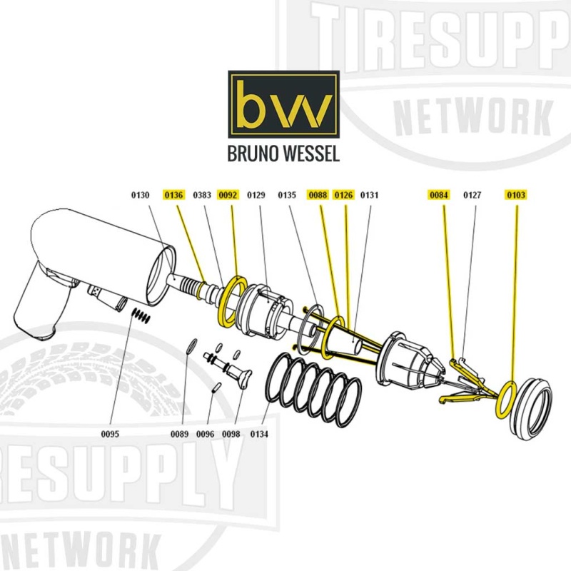 Bruno Wessel | TSIT-8, TSIT-9, TSIT-11 - Stud Gun Large Repair Kit (0382) - Image 2