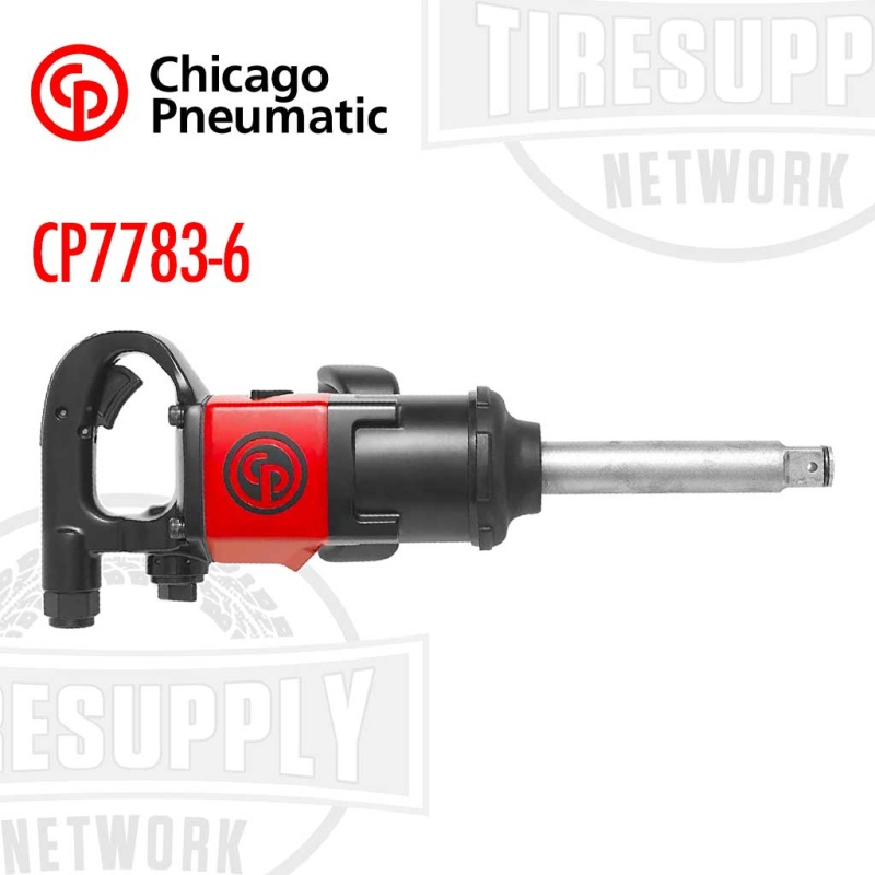 Chicago Pneumatic | Ultra-Lightweight High-Torque 1?? Drive Impact Wrench w/ Extended Anvil (CP7783-6) - Image 2