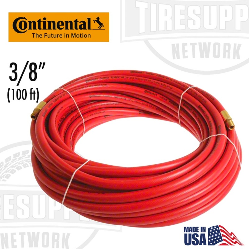 Continental | Industrial Rubber Air Hose (3/8?? x 100??) 1/4?? MNPT 300psi (6116)