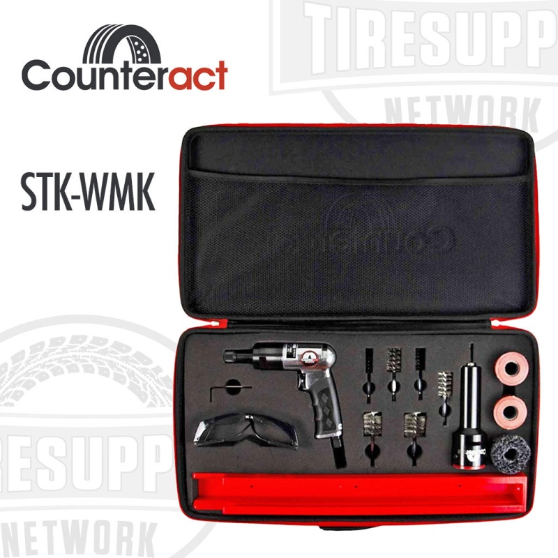 Counteract STK-WMK Truck Wheel Maintenance Hub & Stud Brush Cleaning Kit with Low-Speed Air Driver - Image 2