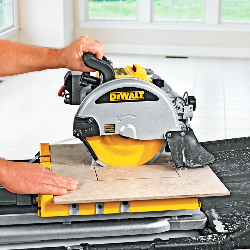 DeWALT D24000 10" Wet Tile Stone Slate Cutter Cutting Saw - 24" Cut Capacity - Image 4