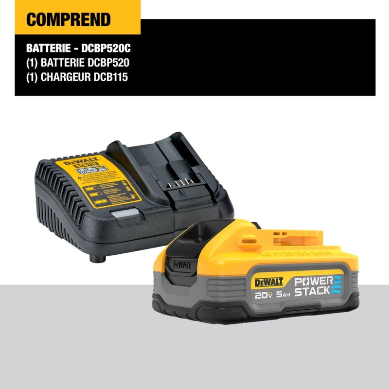 DeWALT DCBP520C 20V MAX POWERSTACK 5 AH Battery Starter Kit - Image 2