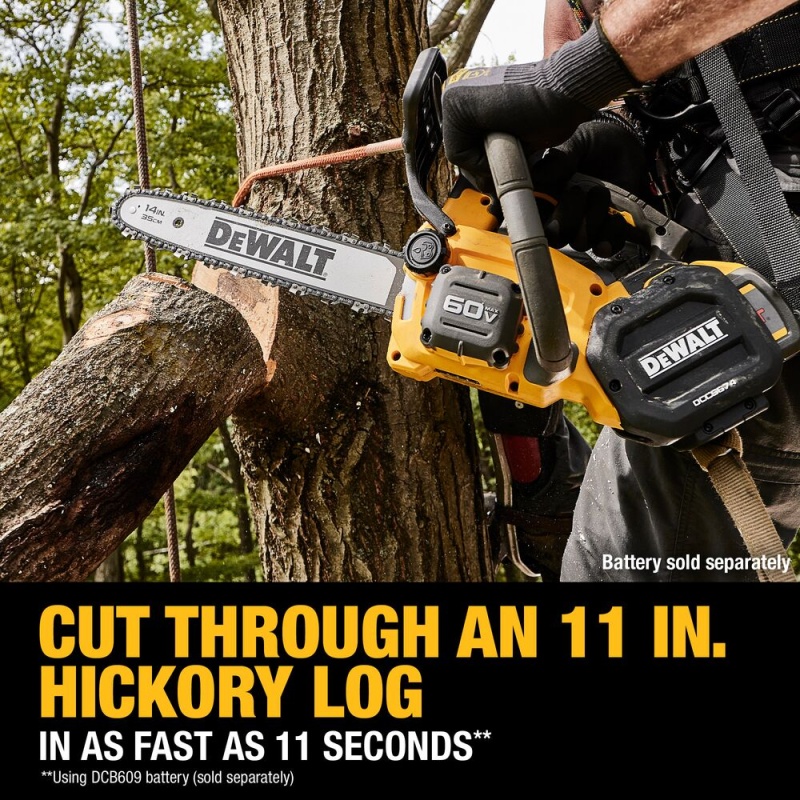 DeWALT DCCS674B 60V MAX 14" Cordless Brushless Top Handle Chainsaw - Bare Tool - Image 9