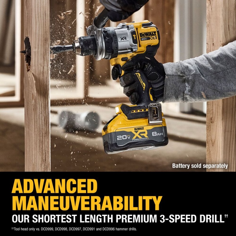 DeWalt DCD1007B 20V MAX XR Hammer Drill - Bare Tool - Image 5