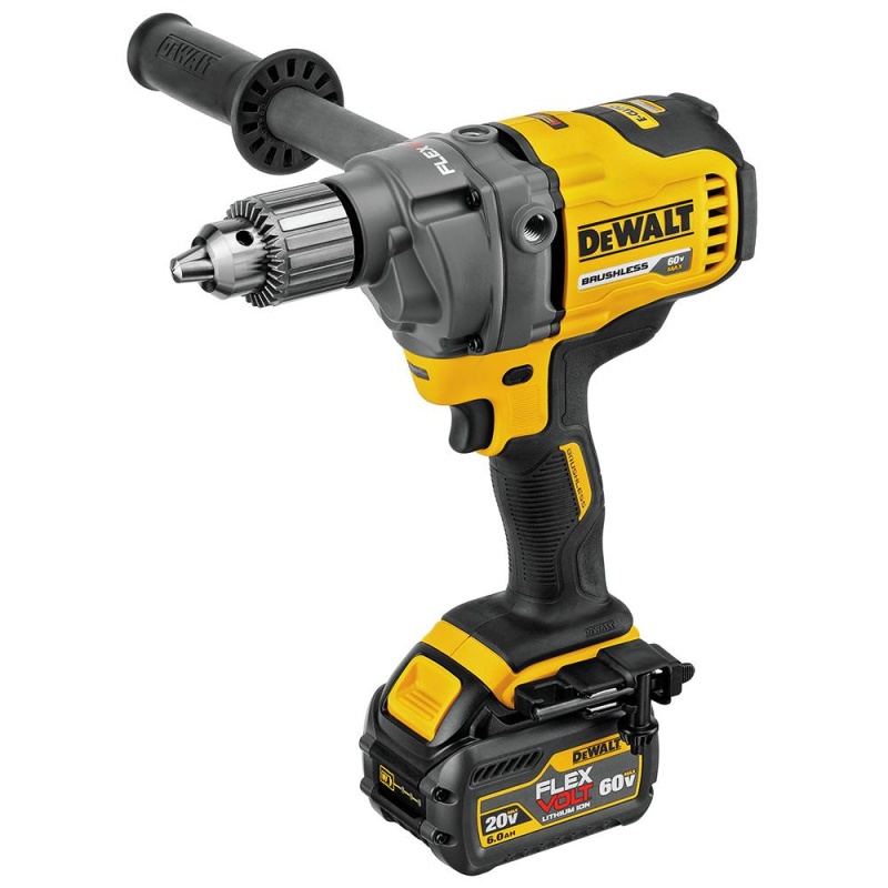 DeWALT DCD130T1 60V FLEXVOLT 1/2 Inch 6.0Ah E-Clutch Mixer/Drill Kit - Image 2