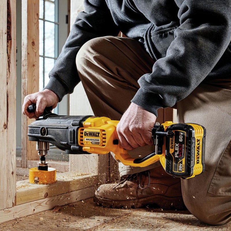 DeWALT DCD470B 60V FLEXVOLT In-Line Stud and Joist Drill - Bare Tool - Image 4