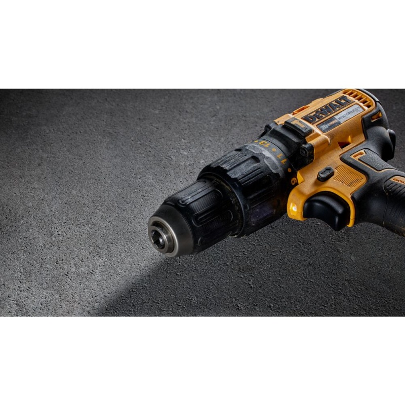 DeWALT DCD778C1 20V MAX Cordless Lithium-Ion Brushless Hammer Drill Kit - Image 4