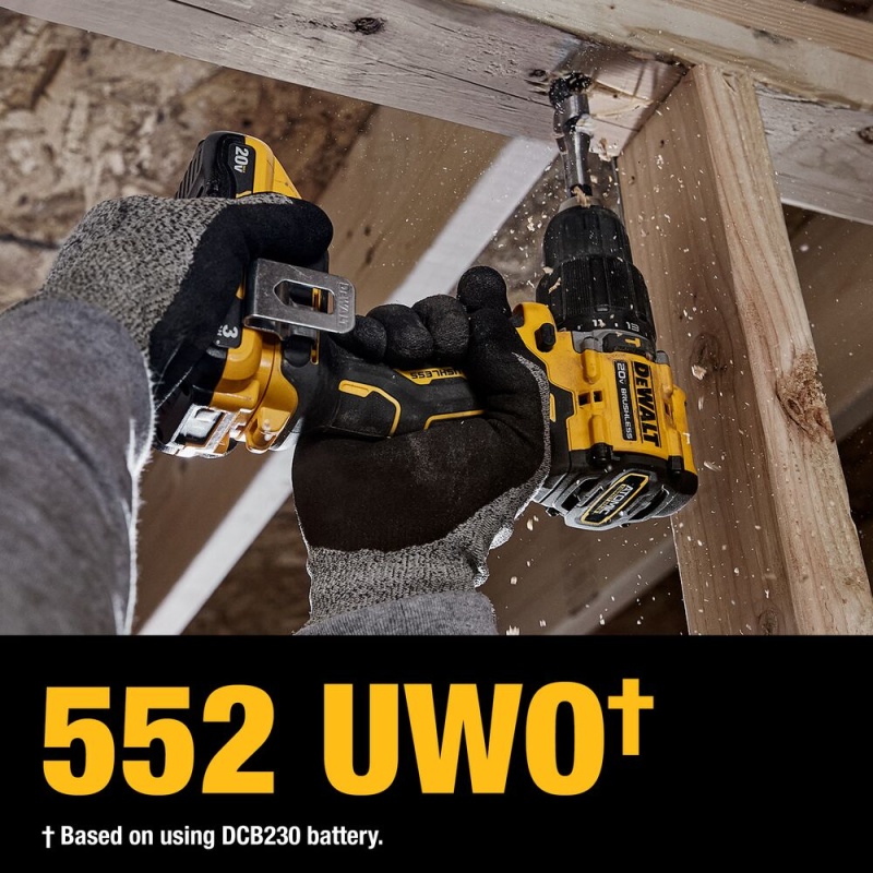 DeWALT DCD799L1 20V ATOMIC MAX 1/2" Brushless Cordless Hammer Drill Kit - Image 5