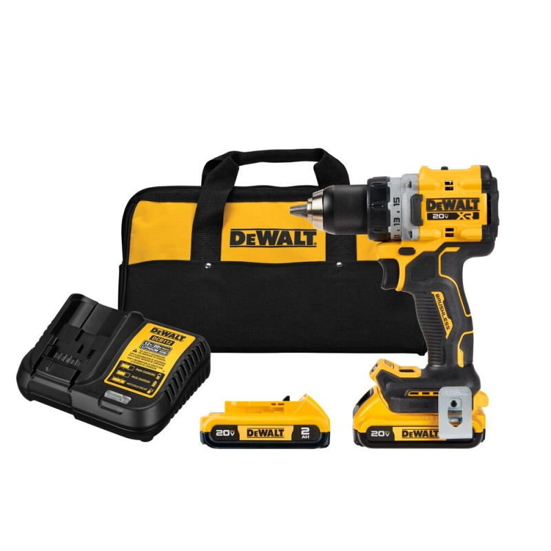 DeWALT DCD800D2 20V MAX XR 1/2" Brushless Cordless Compact Drill/Driver Kit