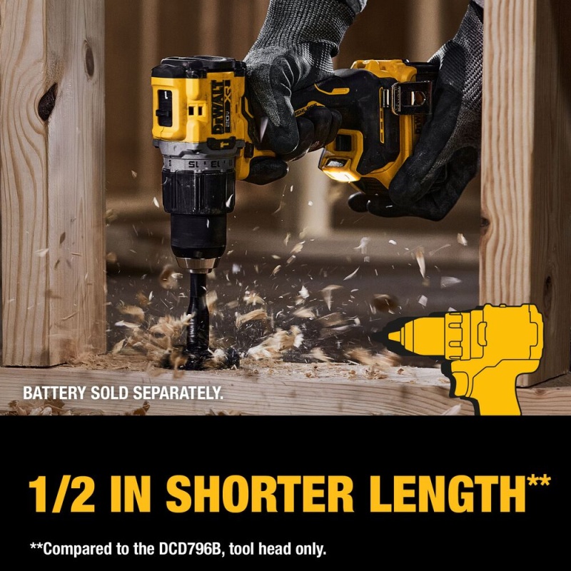 DeWALT DCD805B 20V MAX XR 1/2" Brushless Hammer Drill/Driver - Bare Tool - Image 7