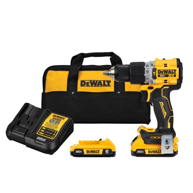 DeWALT DCD805D2 20V MAX XR 1/2" Brushless Cordless Hammer Drill/Driver Kit