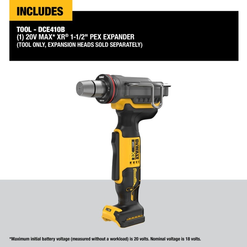 DeWALT DCE410B 20V MAX XR 1-1/2" PEX Expander - Bare Tool - Image 2