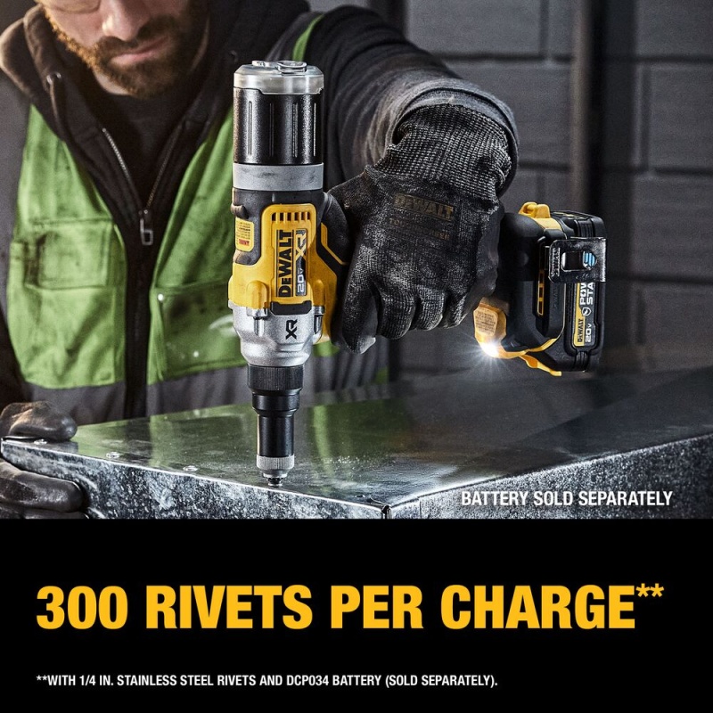 DeWALT DCF414B 20V MAX XR 1/4" Brushless Cordless Rivet Tool - Bare Tool - Image 6