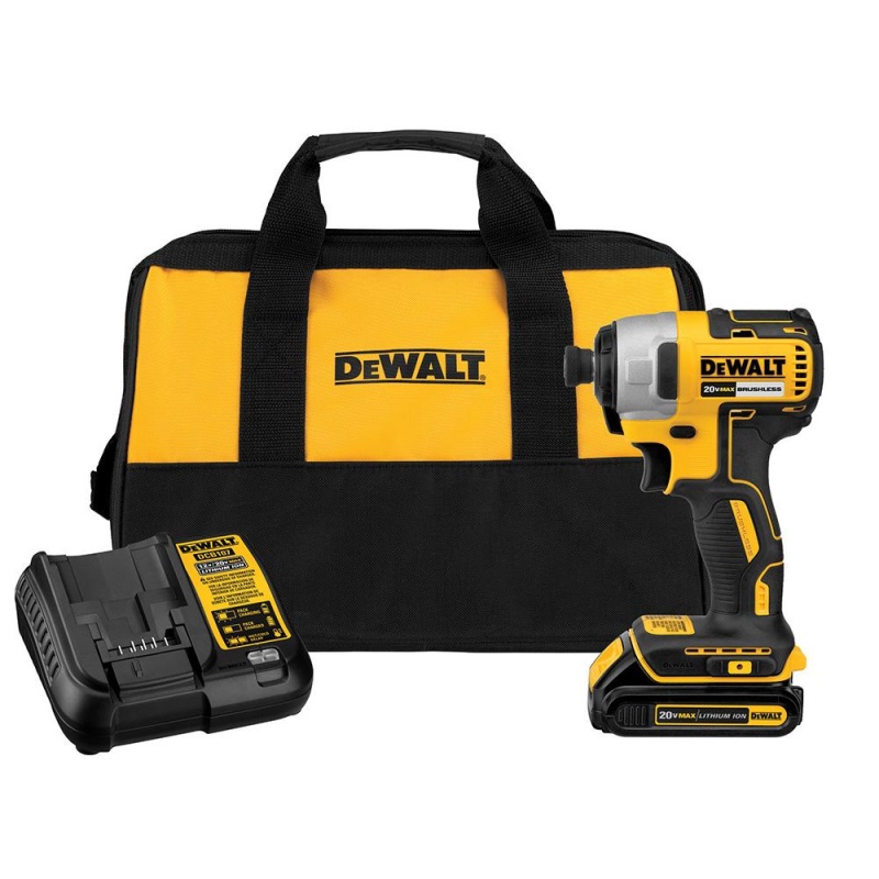 DeWALT DCF787C1 20V MAX Variable Speed Brushless Cordless Impact Driver Kit