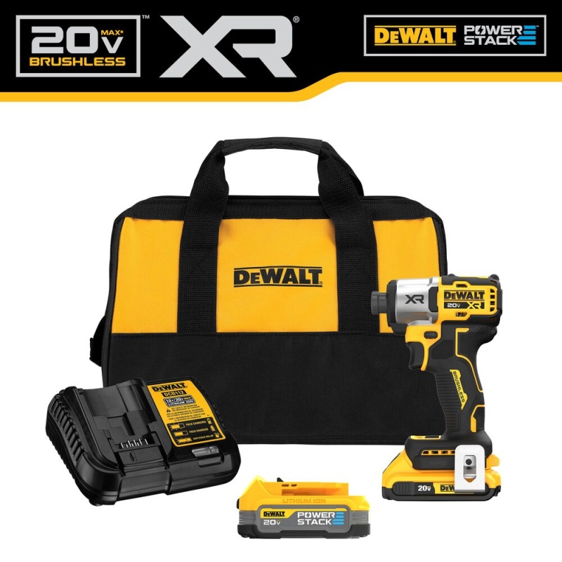 DeWALT DCF845D1E1 20V MAX XR 1/4" Impact Driver w/ POWERSTACK Kit - Image 3