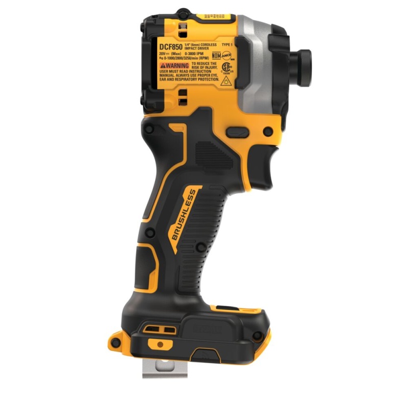 DeWALT DCF850B ATOMIC 20V MAX 1/4" Li-Ion 3-Speed Impact Driver - Bare Tool - Image 6