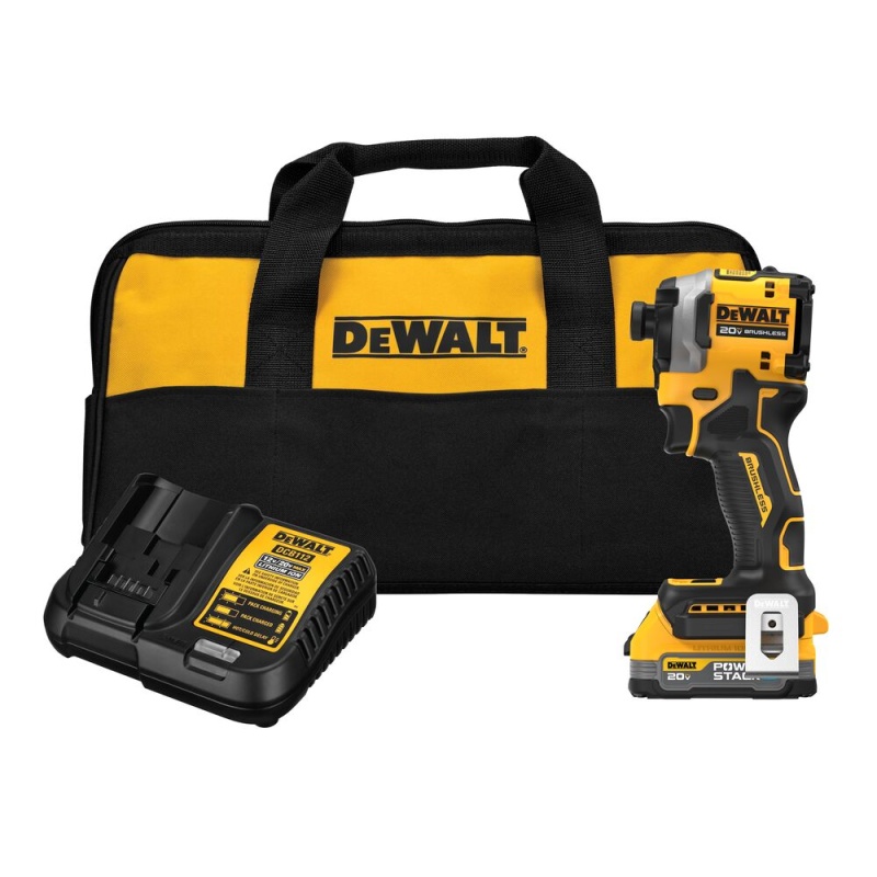 DeWALT DCF850E1 20V ATOMIC MAX 1/4" Impact Driver Kit w/ POWERSTACK