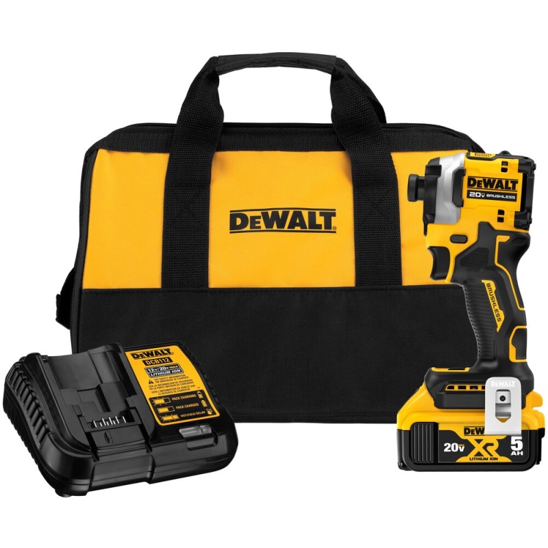 DeWALT DCF850P1 20V MAX ATOMIC 1/4" Cordless Brushless Impact Driver Kit