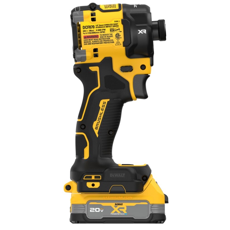 Dewalt DCF870E1 20V 1/4" MAX XR Brushless Quiet Hydraulic Impact Driver Kit - Image 5