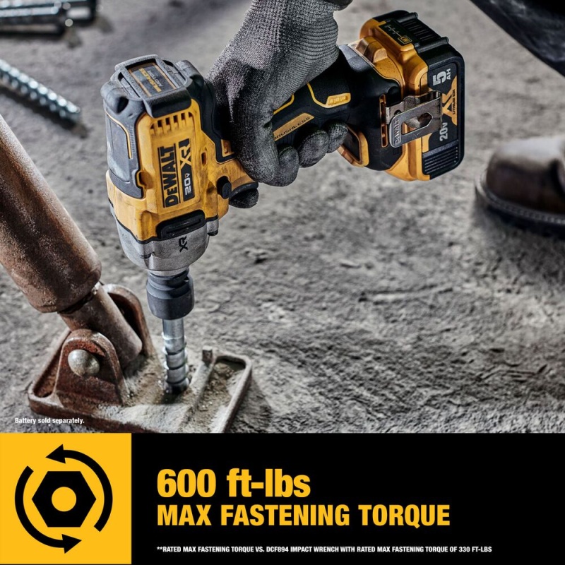 DeWALT DCF891B 20V MAX 1/2" Mid-Range Impact Wrench w/Hog Ring Anvil - Bare Tool - Image 3