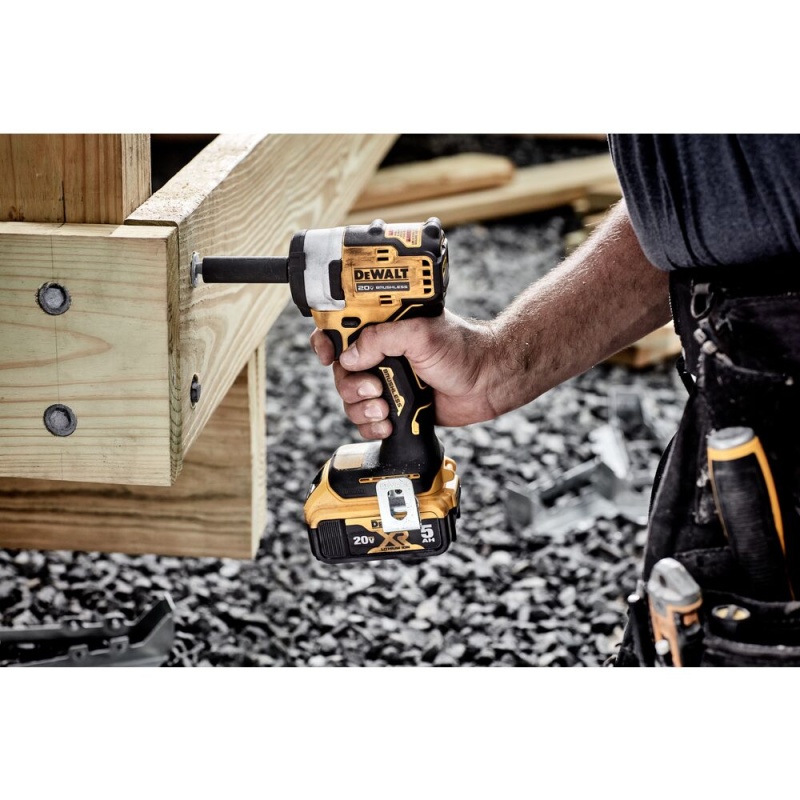 DeWALT DCF913P2 20V MAX 3/8" Cordless Compact Impact Wrench w/Hog Ring Anvil Kit - Image 8