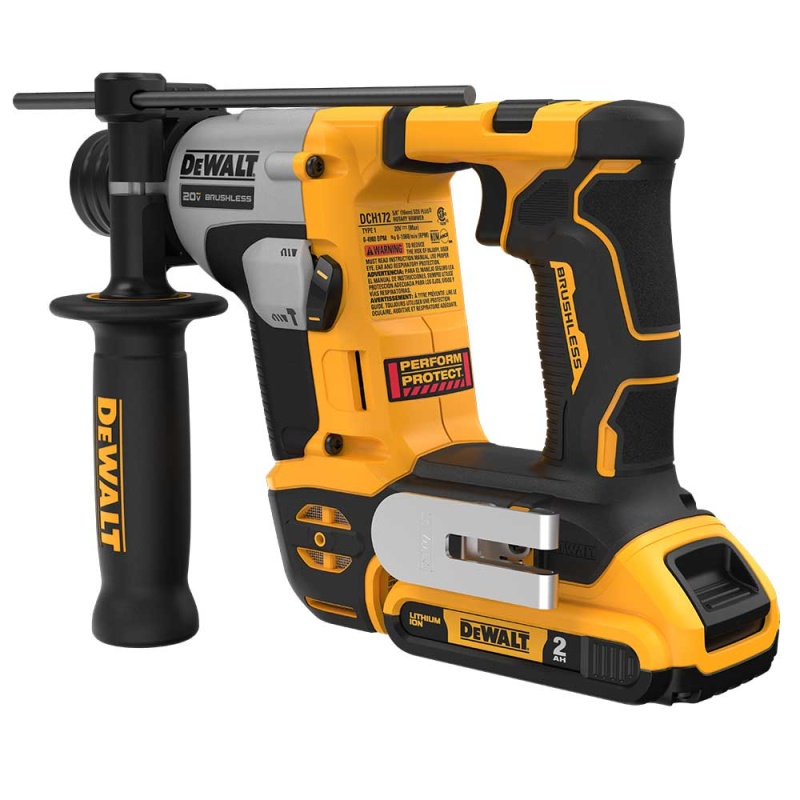 DeWALT DCH172D2 20V MAX ATOMIC 5/8" Brushless SDS PLUS Rotary Hammer Kit - Image 5