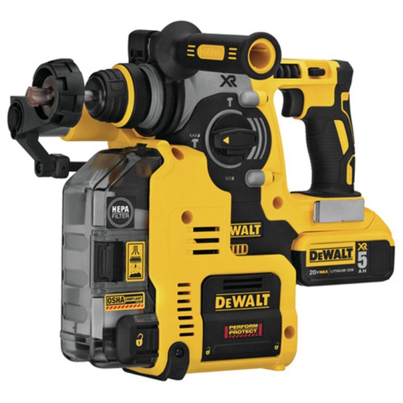 DeWALT DCH273P2DHO20V 1 Inch SDS-Plus Dust Extractor Rotary Hammer - Image 4