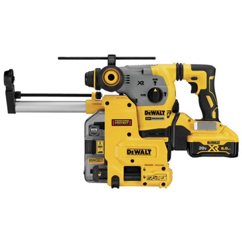 DeWALT DCH293R2DH20V 1-1/8 Inch SDS-Plus Dust Extractor Rotary Hammer